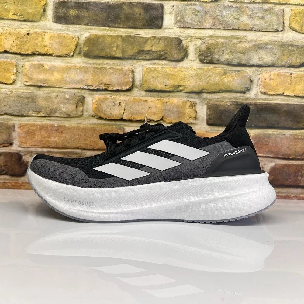Womens 8 - Adidas UltraBoost 5X Black Carbon Comfy Athletic Running Shoes IH3102